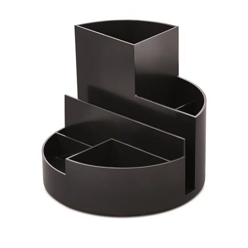 Írószertartó, újrahasznosított, MAUL "Roundbox", fekete