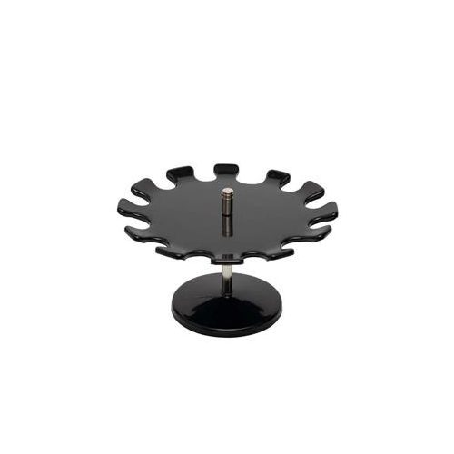 Bélyegző tartó állvány, kör, 1 szintes, 12 hely, MAUL, fekete