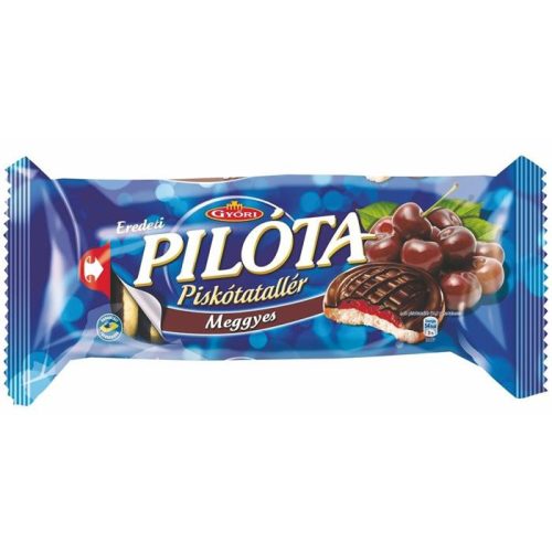 Piskótatallér, 147 g, GYŐRI "Pilóta", meggy