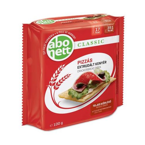 Extrudált kenyér, ABONETT, 100 g, pizzás