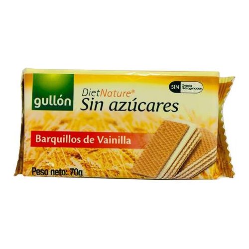 Nápolyi, cukormentes, 60 g, GULLÓN, vaníliás