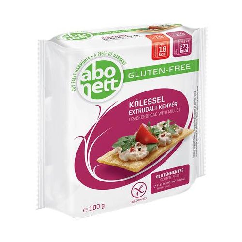 Extrudált kenyér, ABONETT, 100 g, köleses, gluténmentes