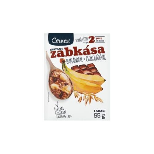 Zabkása, 55 g, CORNEXI, banán-csoki