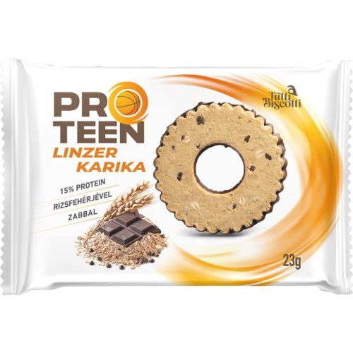 Linzer karika, 23 g, PROTEEN, rizsfehérjével és zabbal