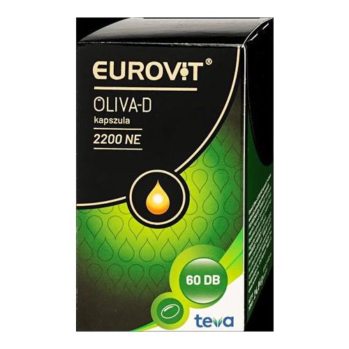 Étrend-kiegészítő kapszula, 60 db, EUROVIT, OLIVA-D 2200NE