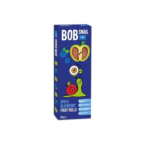 Gyümölcstekercs, 30 g, BOB SNAIL, alma-áfonya