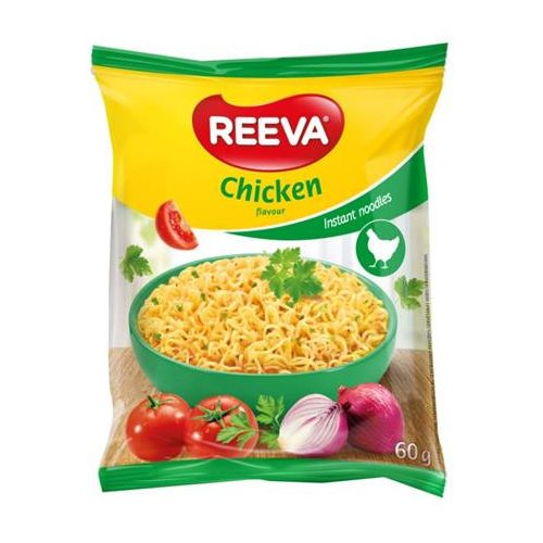 Instant tésztaleves, 60 g, REEVA, csirke íz