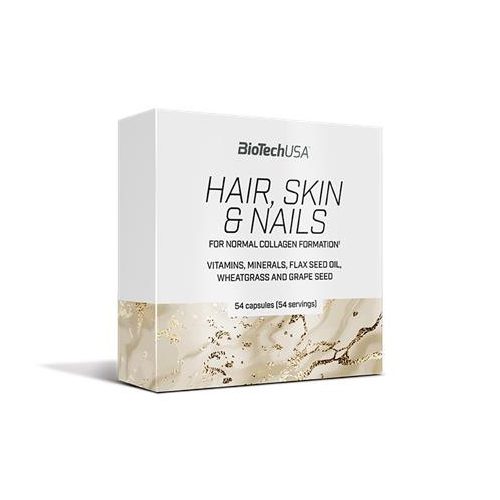 Étrend-kiegészítő tabletta, 54 tabletta, BIOTECH USA "Hair, Skin & Nails"