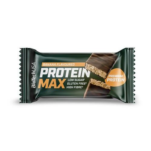 Fehérjeszelet, gluténmentes, 45g, BIOTECH USA "Protein Max", banán