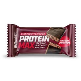   Fehérjeszelet, gluténmentes, 45g, BIOTECH USA "Protein Max", eper