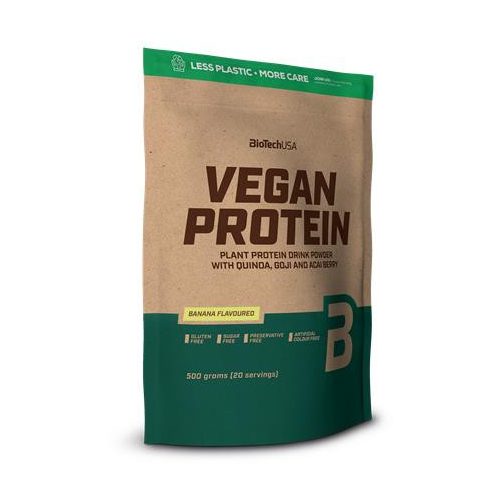 Táplálékkiegészítő, 500g, vegán, BIOTECH USA, banán