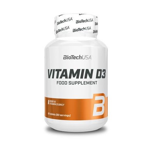Vitamin, 60 tabletta, D3, BIOTECH USA