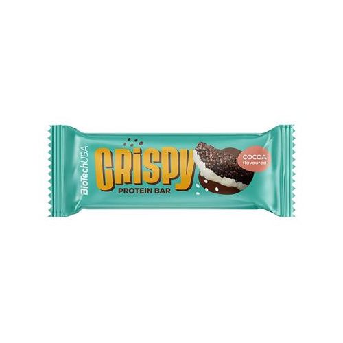 Fehérjeszelet, gluténmentes, 40g, BIOTECH USA, "Crispy" kakaó