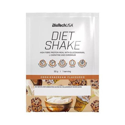 Étrend-kiegészítő italpor, 30g, BIOTECH USA "Diet Shake", cookies&cream