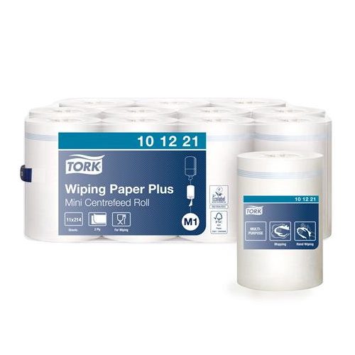 Törlőpapír, belsőmag-adagolás, M1 rendszer, 2 rétegű, Advanced, TORK "Plusz", fehér
