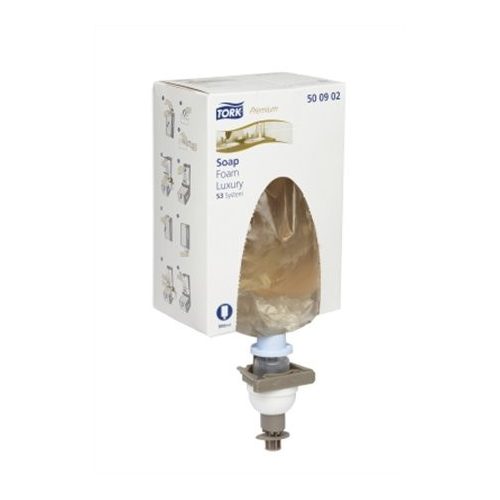 Habszappan, 0,8 l, S3 rendszer, TORK "Luxus Soft", átlátszó