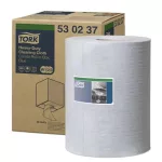 Tisztítókendő, tekercses, W1/W2 rendszer, 1 rétegű, TORK, kék