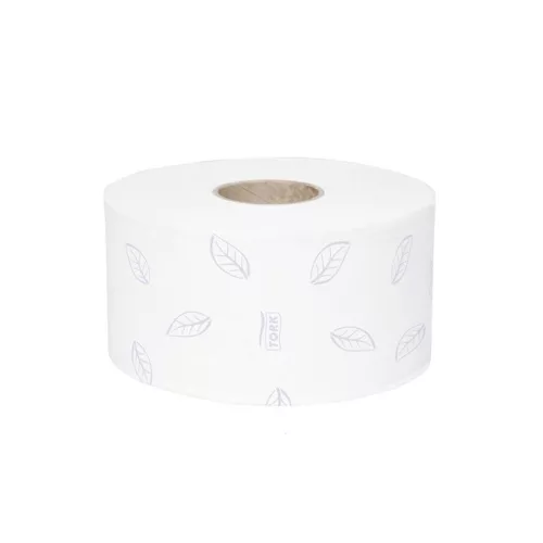 Toalettpapír, T2 rendszer, 3 rétegű, 18,7 cm ámérő, Premium, TORK "Mini Jumbo", fehér