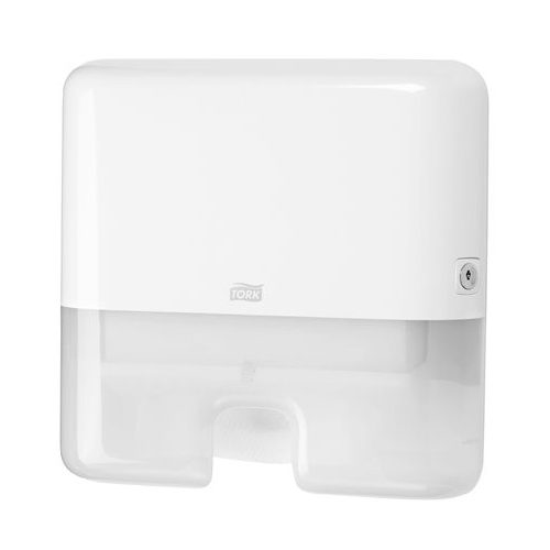 Kéztörlő adagoló, Interfold hajtogatás, H2 rendszer, Elevation, TORK "Xpress Multifold Mini", fehér