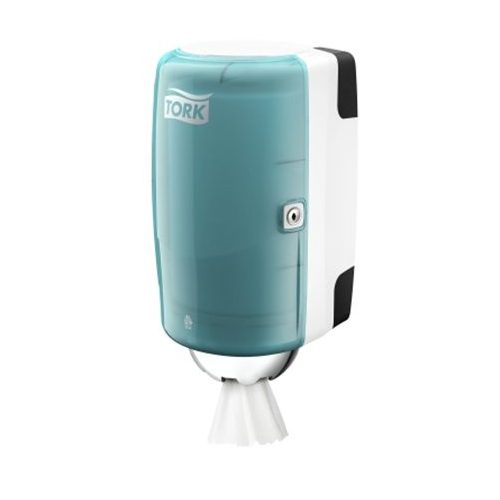 Kéztörlő adagoló, belsőmag-adagolás, M1 rendszer, Performance, TORK "Mini", fehér/türkiz