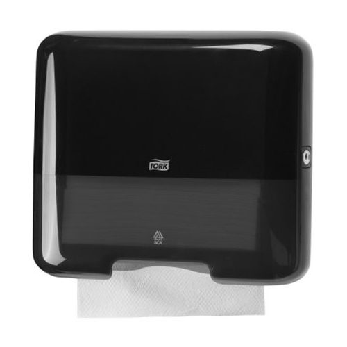 Kéztörlő adagoló, H3 rendszer, Elevation, TORK "Mini Singlefold", fekete