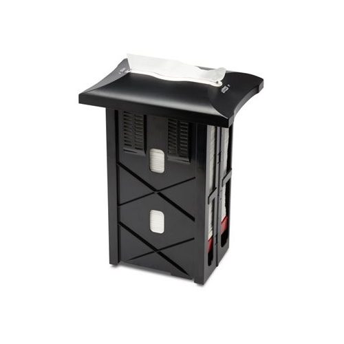 Szalvéta adagoló, 34,3x 25,1x17,8 cm, pultba süllyeszthető tehető, N4 rendszer, TORK " Xpressnap", fekete