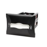 Szalvéta adagoló, 34,3x 25,1x17,8 cm, pultba süllyeszthető tehető, N4 rendszer, TORK " Xpressnap", fekete