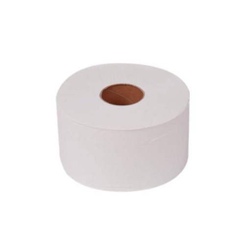 Toalettpapír, T2 rendszer, 2 rétegű, 19 cm átmérő "Mini Jumbo", fehér