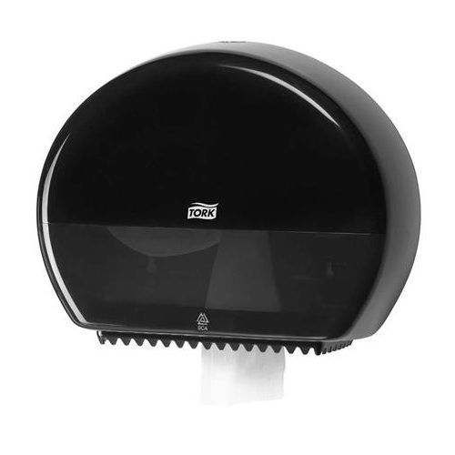 Toalettpapír adagoló, T2 rendszer, Elevation, TORK "Mini Jumbo", fekete