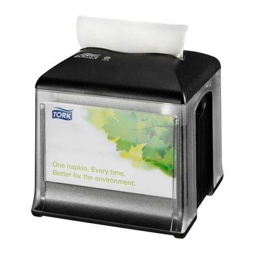Szalvéta adagoló, 15,7x14,9x14,9 cm, N10 rendszer, Classic line, TORK "Xpressnap Snack", fekete