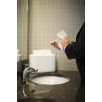 Kéztörlő adagoló, Interfold hajtogatás, pultra tehető, H2 rendszer, Elevation, TORK "Xpress Multifold", fehér