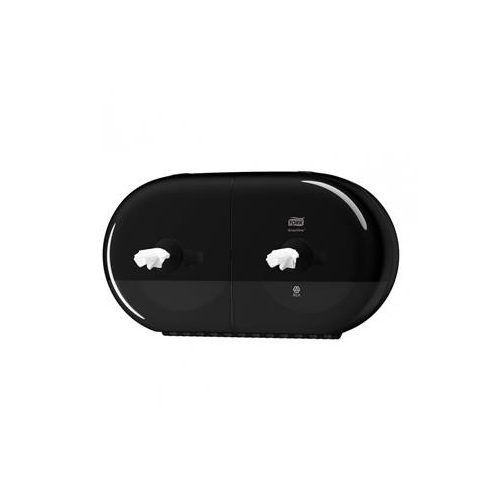 Toalettpapír adagoló, duplatekercses, T9 rendszer, Elevation, TORK "SmartOne Mini", fekete