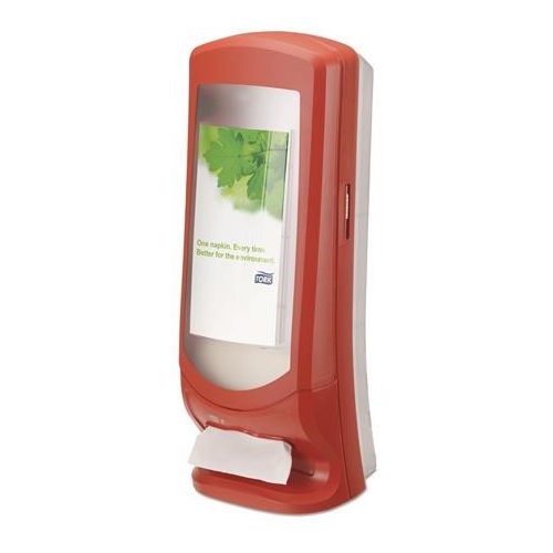 Szalvéta adagoló, 622x235x235 mm, állvány, N4 rendszer, Signature line, TORK "Xpressnap", vörös
