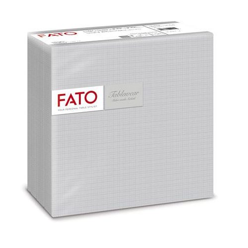 Szalvéta, 1/4 hajtogatott, 40x40 cm, FATO "Airlaid Shade", ezüst