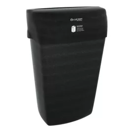   Hulladékgyűjtő, falra szerelhető, 23 l, LUCART "EcoNatural", fekete