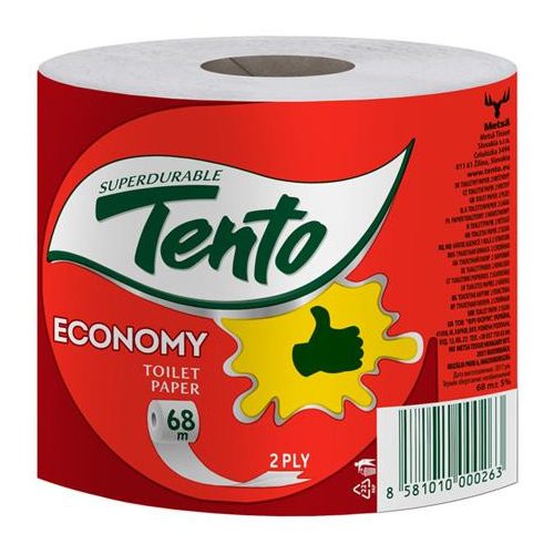 Toalettpapír, 2 rétegű, kistekercses, 36 tekercs, TENTO "Family Economy", natúr