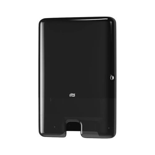 Kéztörlő adagoló, Interfold hajtogatás, H2 rendszer, Elevation, TORK "Xpress Multifold", fekete