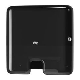   Kéztörlő adagoló, Interfold hajtogatás, H2 rendszer, Elevation, TORK "Xpress Multifold Mini", fekete