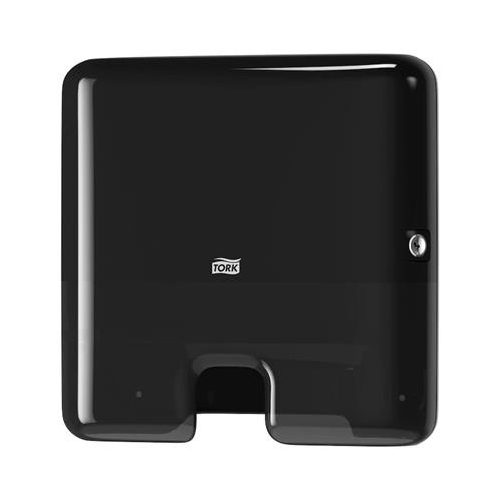 Kéztörlő adagoló, Interfold hajtogatás, H2 rendszer, Elevation, TORK "Xpress Multifold Mini", fekete