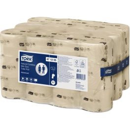   Toalettpapír, belsőmag nélküli, T7 rendszer, 2 rétegű, 13,1 cm átmérő, Advanced, TORK "Mid-Size", natúr