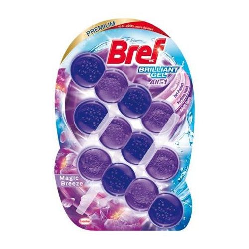 WC-tisztítógél, 3x42 g, BREF "Brilliant gél", Magic Breeze