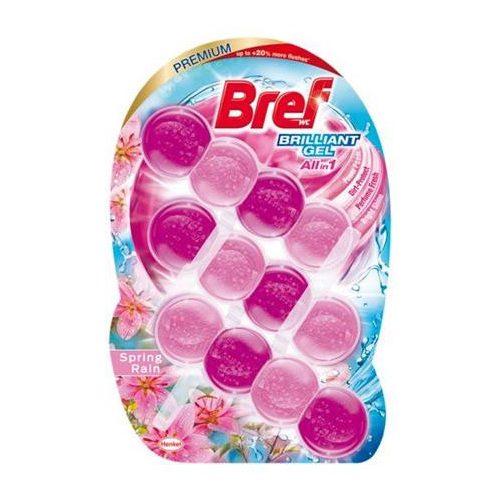 WC-tisztítógél, 3x42 g, BREF "Brilliant gél", Spring Rain