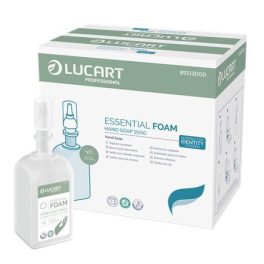   Habszappan, utántöltő, 1 liter, LUCART "IDENTITY Essential", fehér