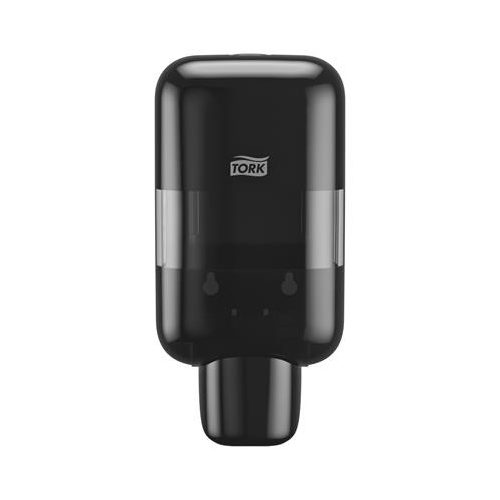 Hab- és folyékony szappan és kézfertőtlenítő adagoló, S5 rendszer, TORK "Mini", fekete