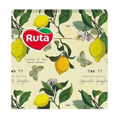 Szalvéta, 1/4 hajtogatott, 2 rétegű, 33x33 cm, 20 db, RUTA "Kitchen"