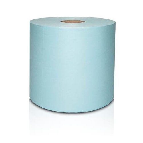 Törlőkendő, szöszmentes, tekercses, 1 rétegű, 200 lap, türkizkék