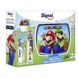   Ajándékcsomag, uzsonnás dobozzal, SIGNAL, "Super Mario"