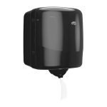 Kéztörlő adagoló, belsőmag-adagolás, laponkénti, M4 rendszer, TORK "Reflex", fekete