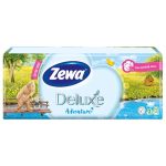 Papír zsebkendő, 3 rétegű, 10x10 db, ZEWA "Deluxe", illatmentes