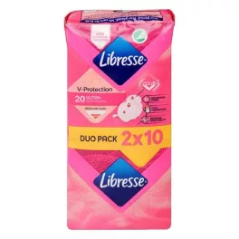   Egészségügyi betét, ultra normál, szárnyas, 2X10 db, LIBRESSE